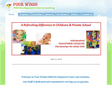 Tablet Screenshot of fourwindscdc.com
